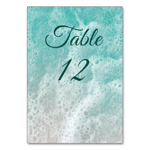Beach Waves Sandy Toes Salty Kisses Table Number 2
