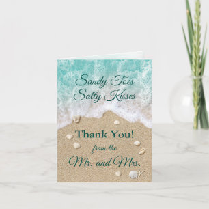 Beach Waves Thank You Card