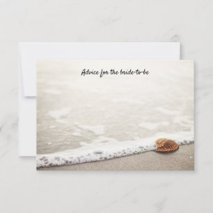 Beach Waves Wedding Advice Card