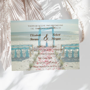 Beach  Wedding Arbor Invitation