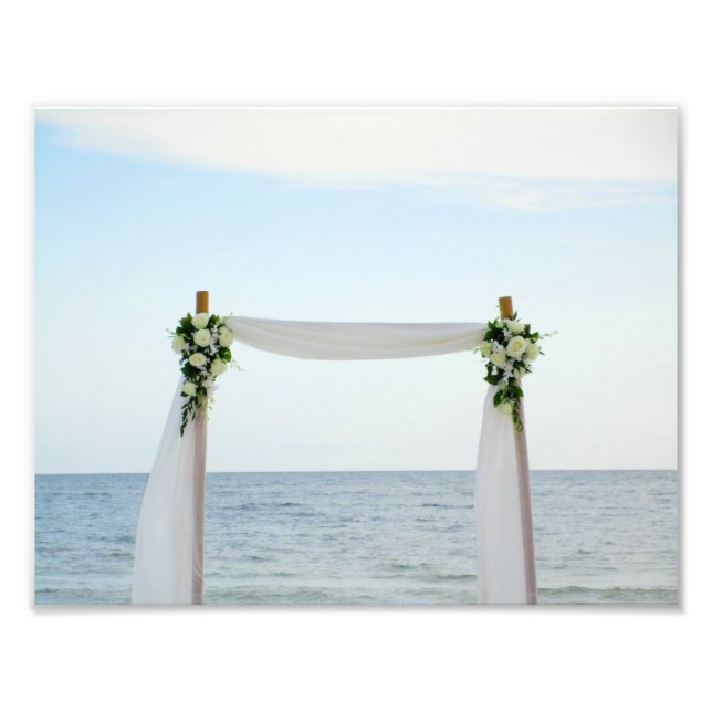 Beach Wedding Bliss Photo Print (Front)