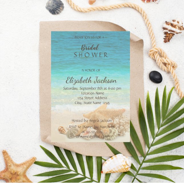 Beach Wedding  Bridal Shower Invitation (Creator Uploaded)