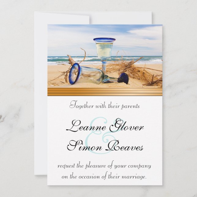 Beach Wedding Collection Invitation (Front)
