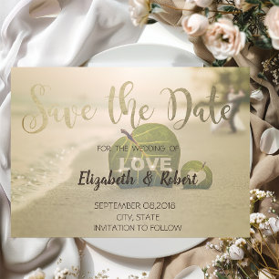 Beach Wedding Couple, Love  Save The Date
