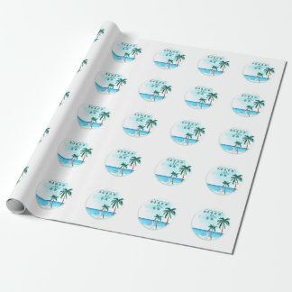 Beach Wedding Design Wrapping Paper