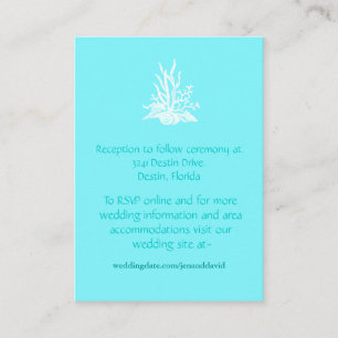 Beach Wedding enclosure cards