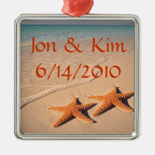 Beach Wedding Favour Ornament Gift