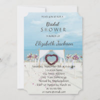 Beach Wedding Floral Arbor Bridal Shower