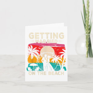 Beach Wedding Getting Marry On The Beach Bride &am Card
