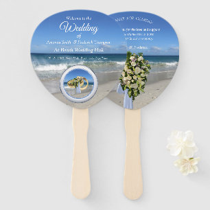 Beach Wedding  Hand Fans