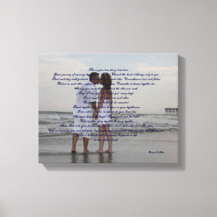 Beach Wedding "I Do" Canvas Print
