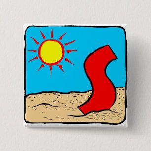 Beach Wedding Ideas Letter S 15 Cm Square Badge