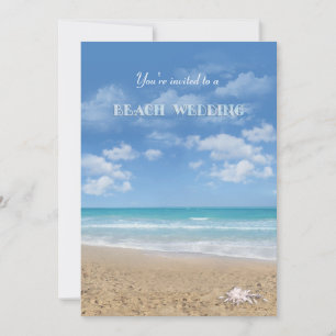 Beach Wedding Invitation