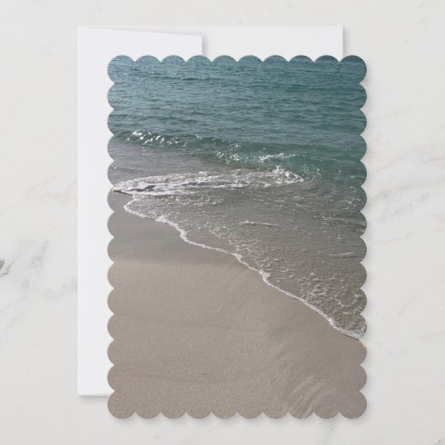 Beach Wedding  Invitation (Front)