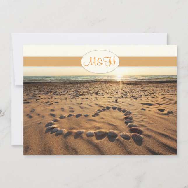 beach wedding invitation (Front)