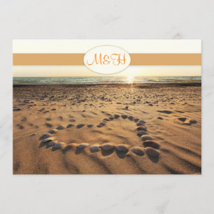 beach wedding invitation