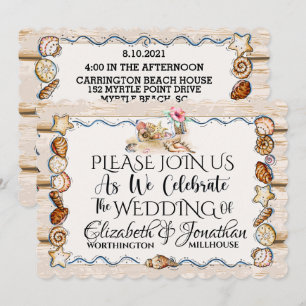 Beach Wedding Invitation