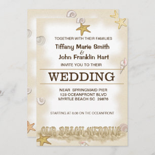 Beach Wedding Invitation
