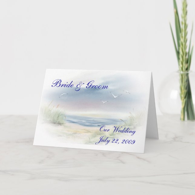 Beach Wedding Invitation (Front)