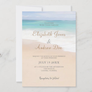 Beach Wedding Invitation Seaside/Oceanside Wedding