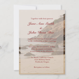 Beach Wedding Invitations - Rocky Beach
