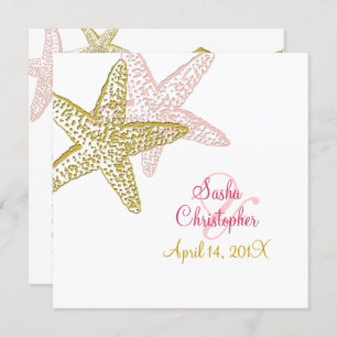 Beach Wedding Invitations/speckles stock Invitation