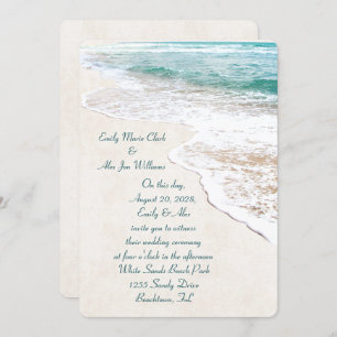 Beach Wedding Invite