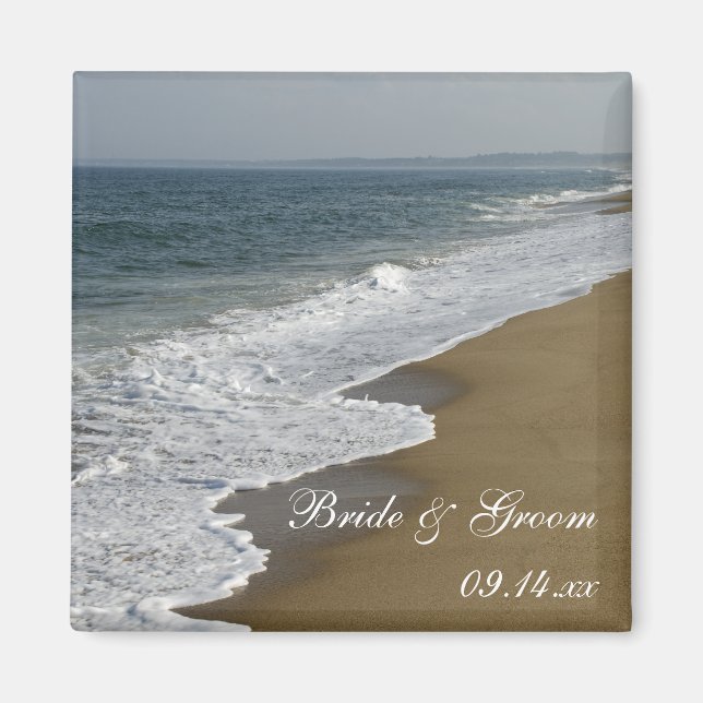 Beach Wedding Magnet (Front)