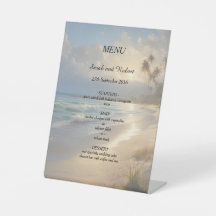 Beach Wedding Menu 