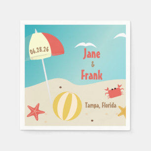 Beach Wedding Napkin