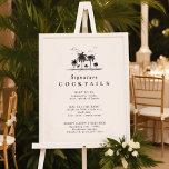 Beach Wedding Palm Tree Signature Drink Sign<br><div class="desc">Beach Wedding Palm Tree Signature Drink Sign</div>