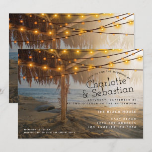 Beach Wedding Personalised Invitation