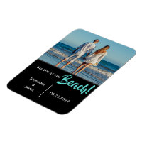 Beach Wedding Photo Script Save the Date