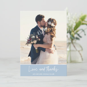 Beach Wedding Photo Thank You Cards