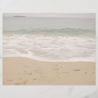 Beach Wedding Program Cover Only Sandy Beach