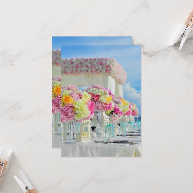 Beach, Wedding, Reception, Table Setting, Centerpi (Front/Back In Situ)