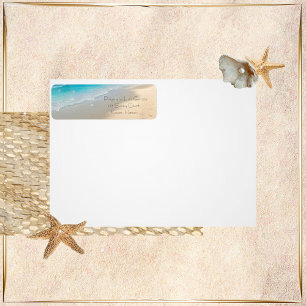 Beach Wedding Return Address Labels