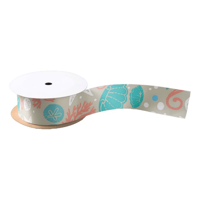 beach wedding ribbon satin ribbon (Spool)