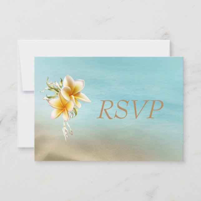Beach Wedding RSVP (Front)