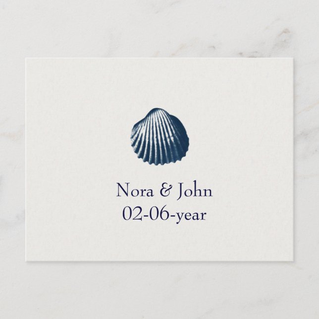 beach Wedding rsvp card (Front)