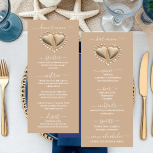 Beach Wedding Sand Hearts Dinner & Bar Menu