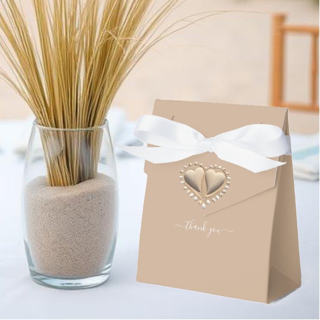 Beach Wedding Sand Hearts Favour Box (Beach Wedding Sand Hearts Favor Boxes )