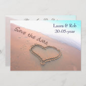 beach wedding Save the date (Front/Back)
