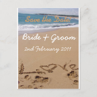 Beach Wedding - Save the Date! Date