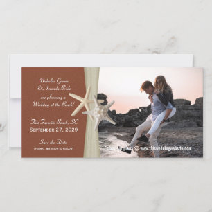 Beach Wedding Save the Date Photo
