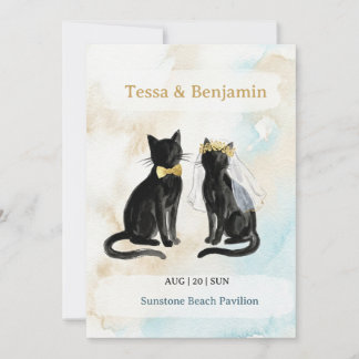 Beach Wedding Save The Date – Tessa & Benjamin Invitation