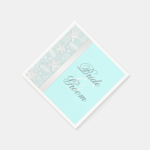 Beach Wedding Seashells and Starfish Napkins