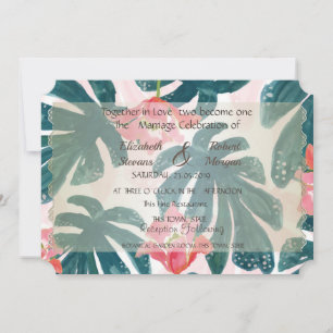 Beach  Wedding Seashells Invitation