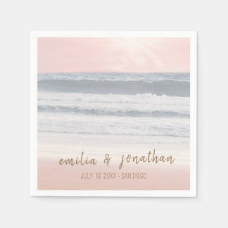 Beach Wedding | Seaside Wedding Napkin