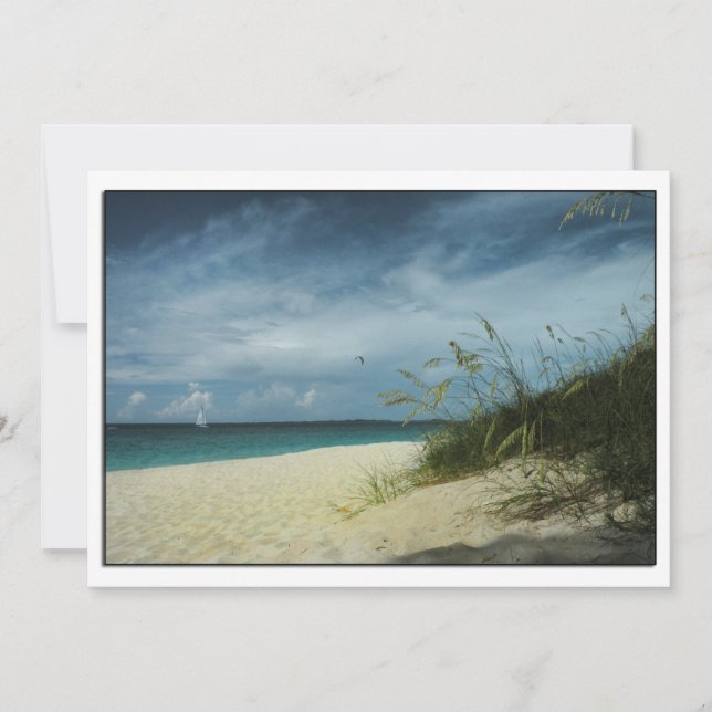 Beach Wedding Shower Invitation (Front)